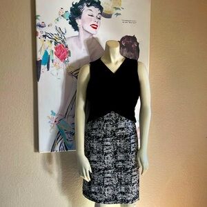 Gorgeous black and cream Calvin Klein dress.